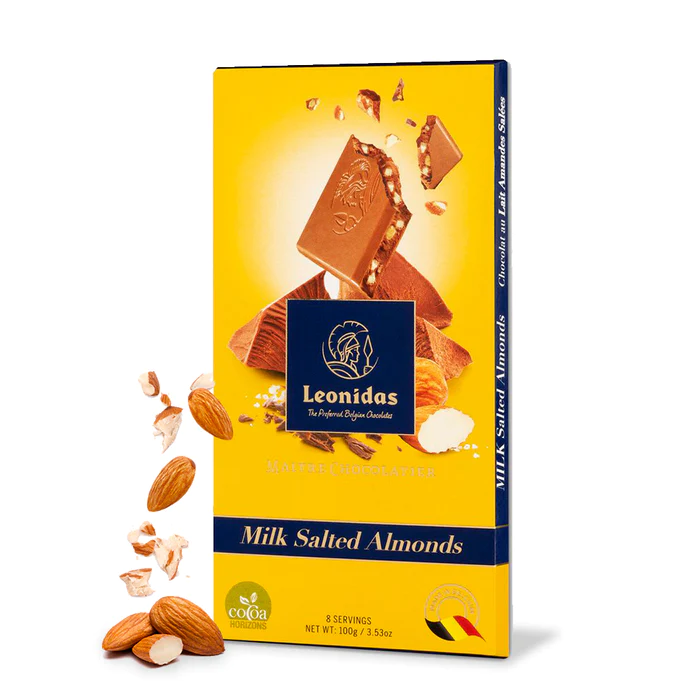 Tableta ciocolata lapte si migdale sarate 100g [1]