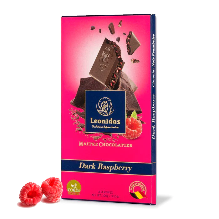 Tableta Ciocolata Neagra 54% cu Zmeura 100g [1]