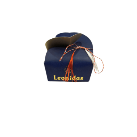 Cadouri Martisor - Martisor Ballotin Mini, Fluture albastru, 2 Praline Asortate