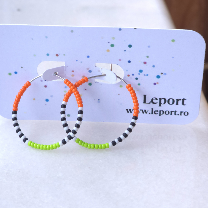 Cercei hoops 4 culori [4]