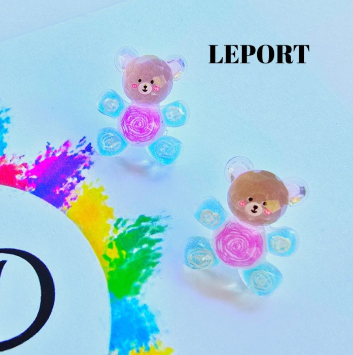 Cercei ursuleti bleu [1]