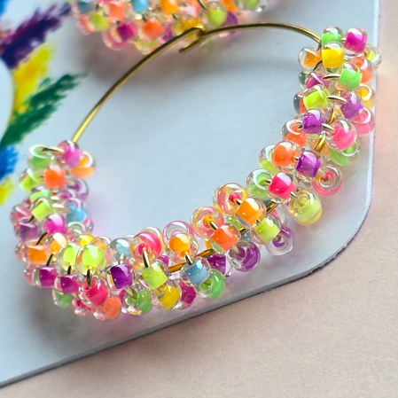 Cercei hoops neon [1]