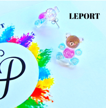 Cercei ursuleti bleu [2]