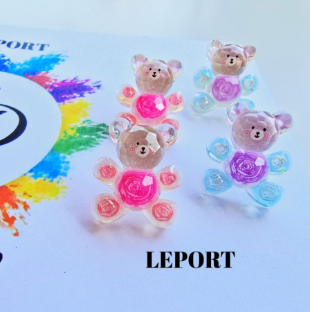 Cercei ursuleti bleu [3]