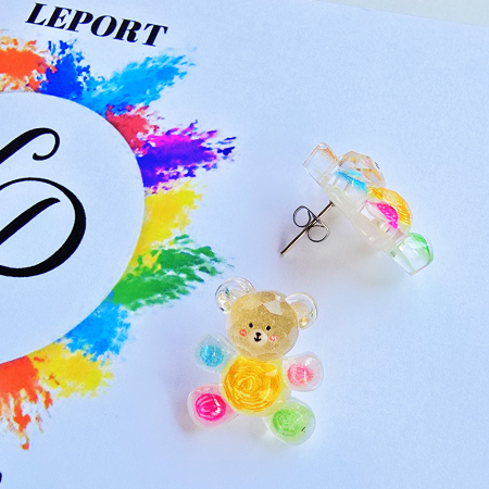 Cercei ursuleti colorati [1]