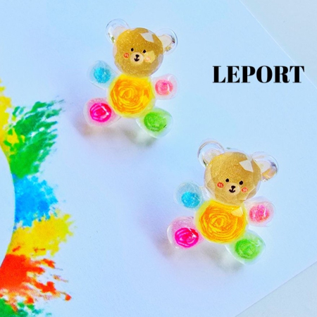 Bijuterii - Cercei ursuleti colorati