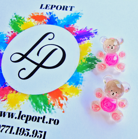 Cercei - Cercei ursuleti roz