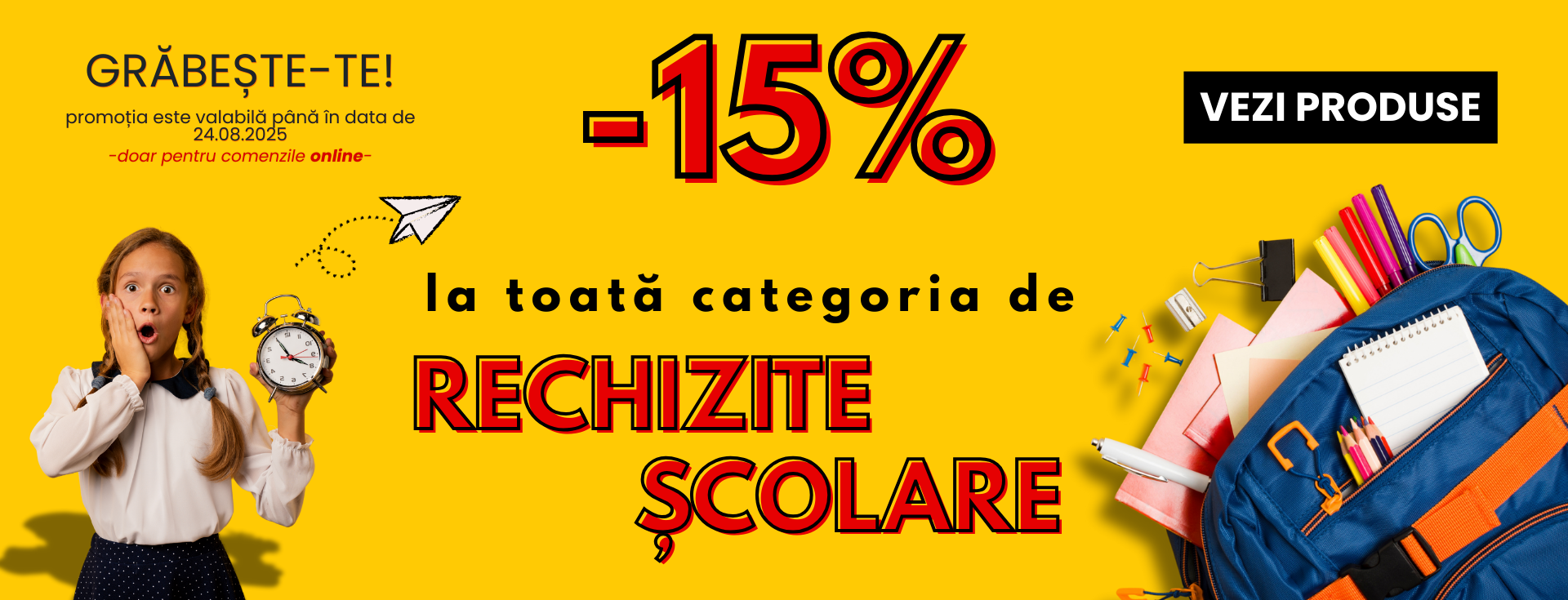 Reducere 20% Rechizite