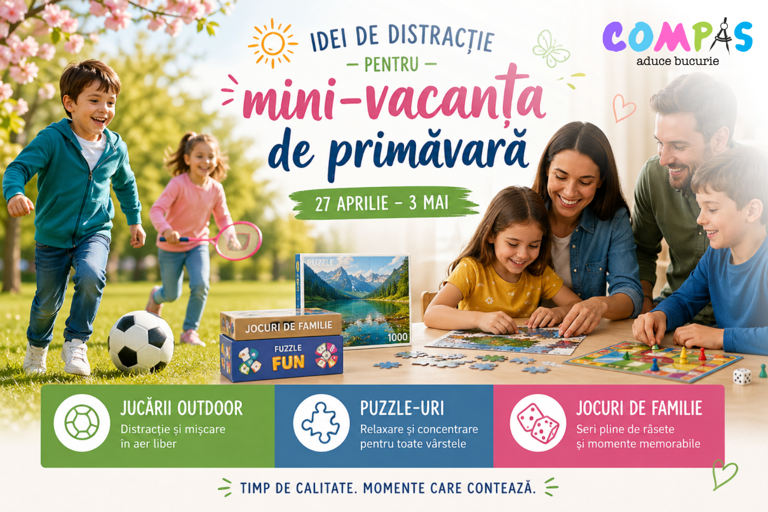 Idei de distracție pentru mini-vacanța de primăvară (27 aprilie – 3 mai)
