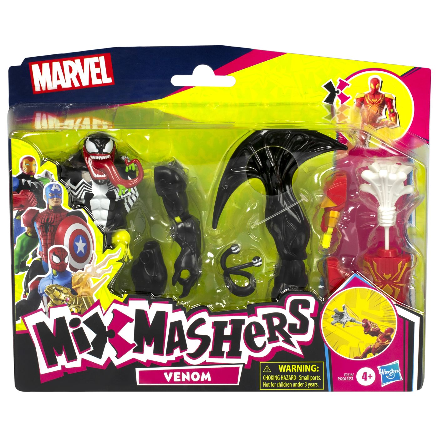 Figurine - MARVEL AVENGERS MIX MASHERS FIGURINA VENOM CU ACCESORII 12CM