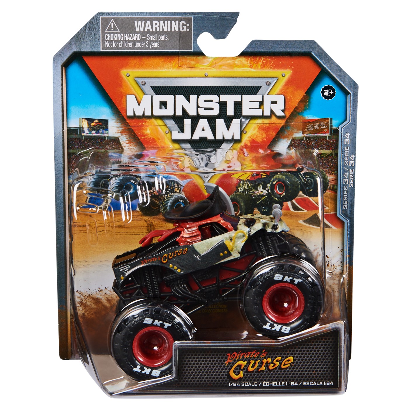 Jucării și jocuri - MONSTER JAM MASINUTA METALICA PIRATE'S CURSE SCARA 1 LA 64