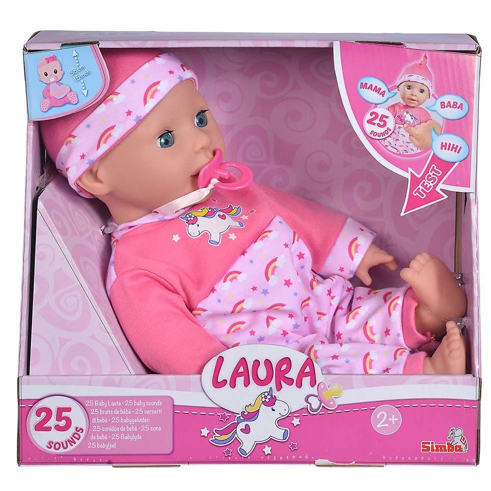 Jucării și jocuri - PAPUSA BEBELUS LAURA 38CM CU SUNETE