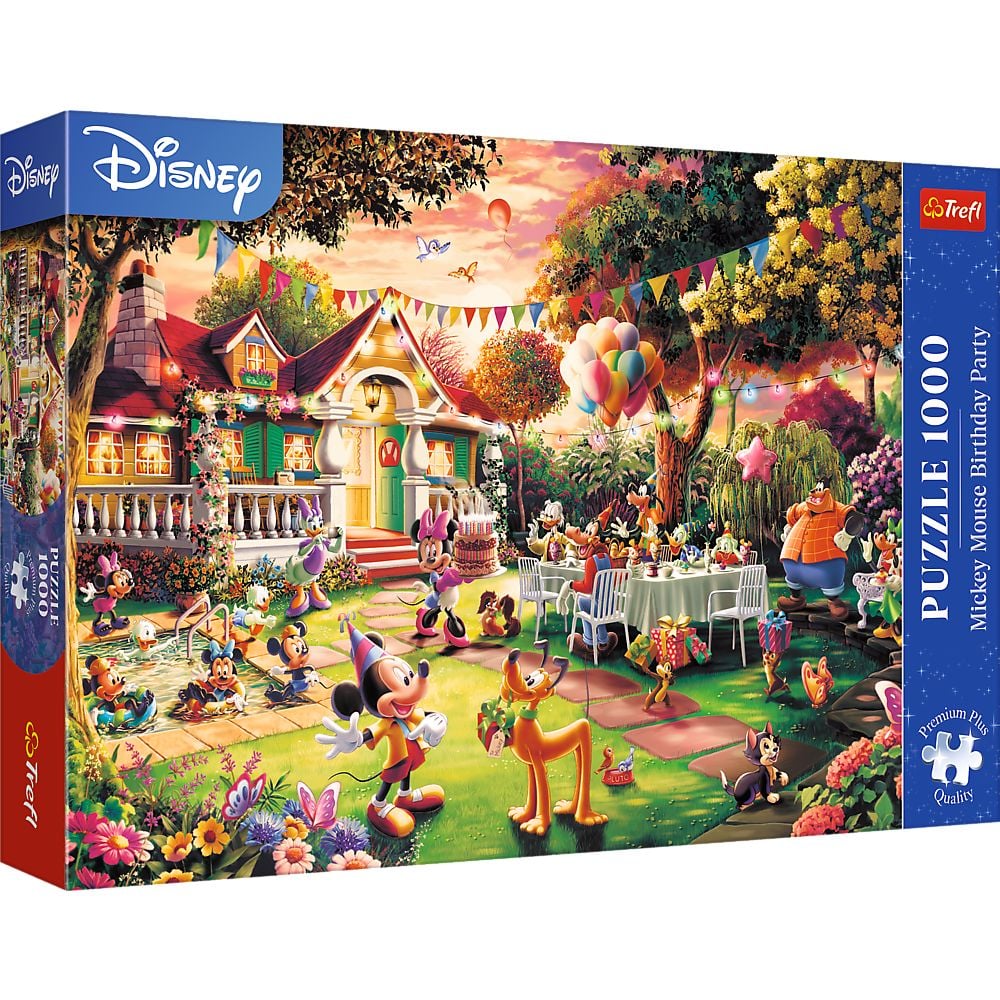 Jucării și jocuri - PUZZLE TREFL 1000 PREMIUM PLUS DISNEY MICKEY MOUSE PETRECERE ZI DE NASTERE