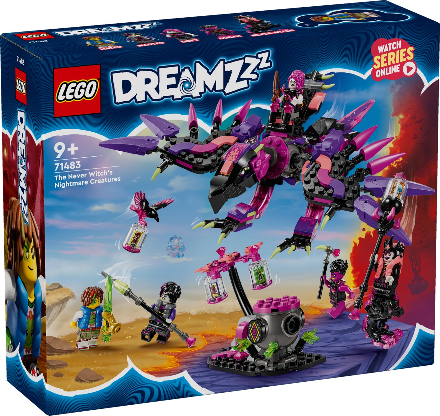 Jocuri educative și de societate - LEGO DREAMZZZ CREATURILE DE COSMAR ALE VRAJITOAREI DIN NEVER 71483