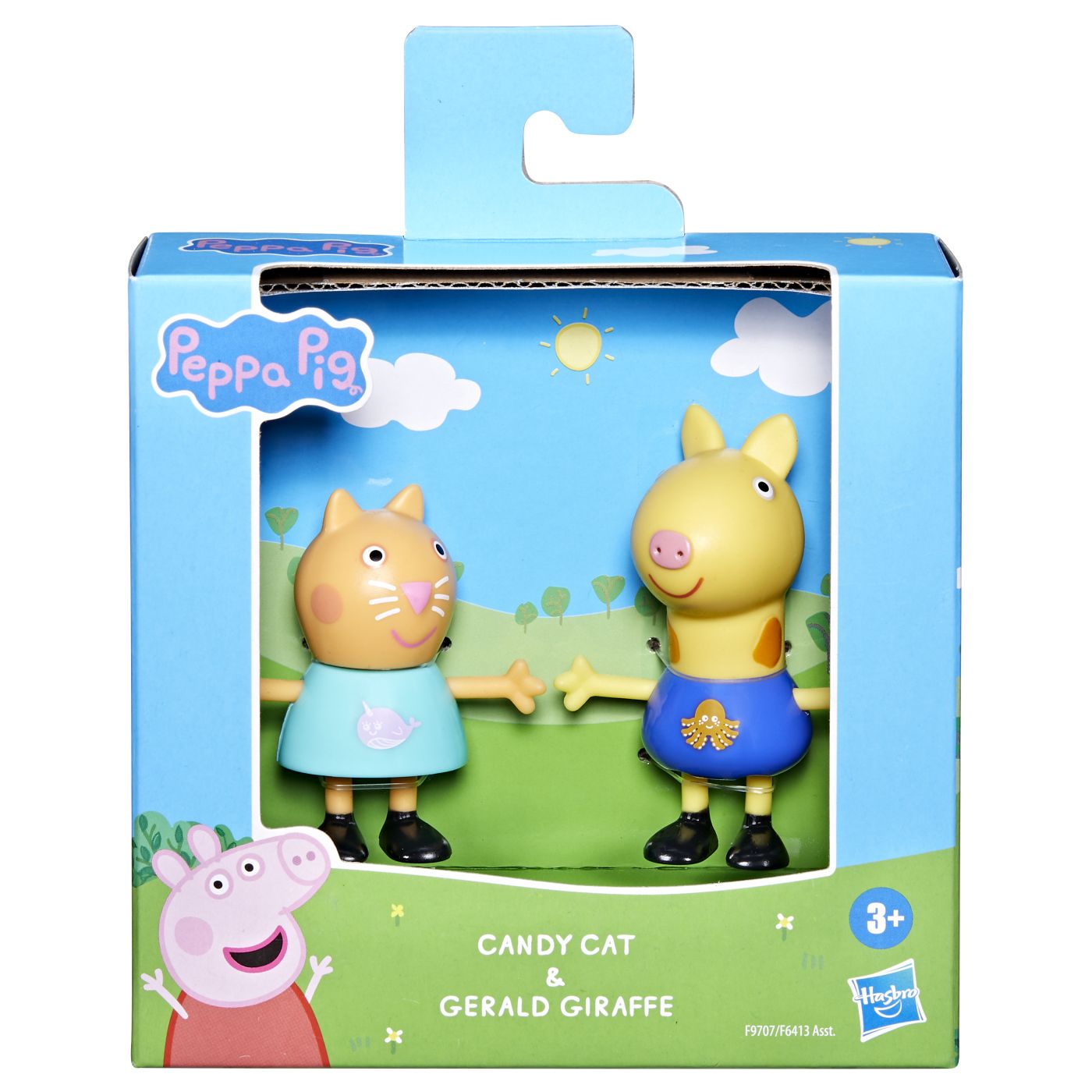 Jucării și jocuri - PEPPA PIG PRIETENI BUNI SET 2 FIGURINE PISICA CANDY SI GIRAFA GERALD