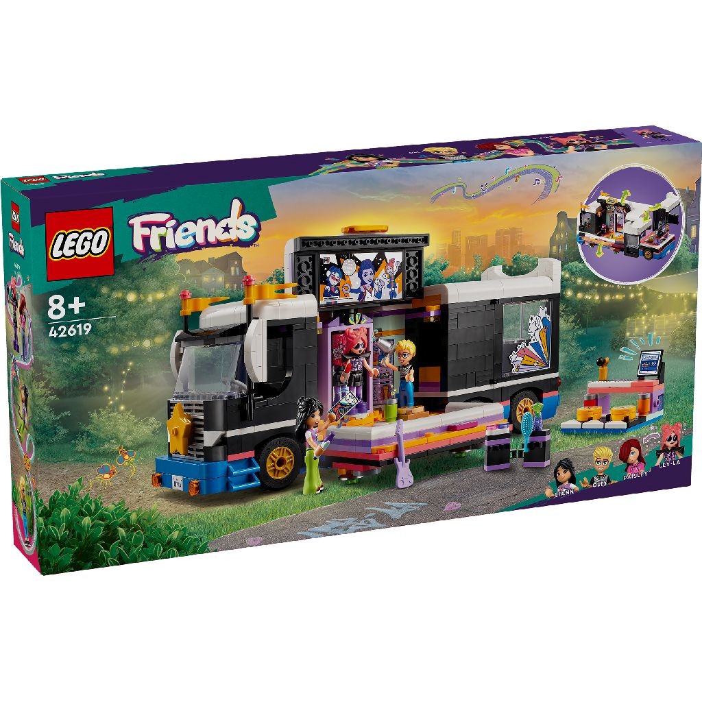 LEGO FRIENDS AUTOCAR DE TURNEU PENTRU STARURI POP 42619 [1]