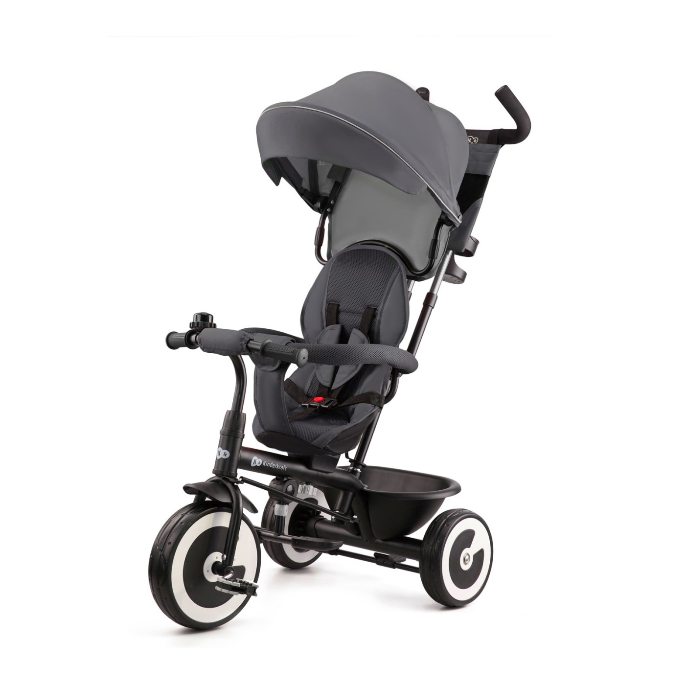 Jucării și jocuri - TRICICLETA COPII KINDERKRAFT ASTON, MALACHITE GREY
