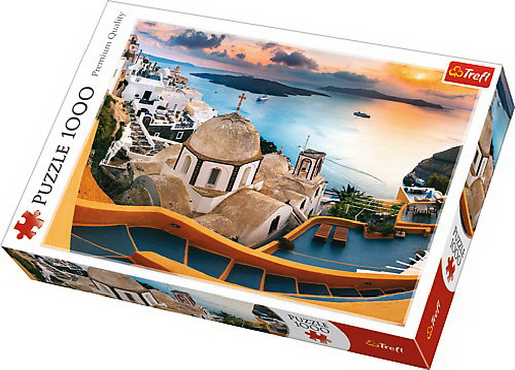 Jucării și jocuri - PUZZLE TREFL 1000 SANTORINI