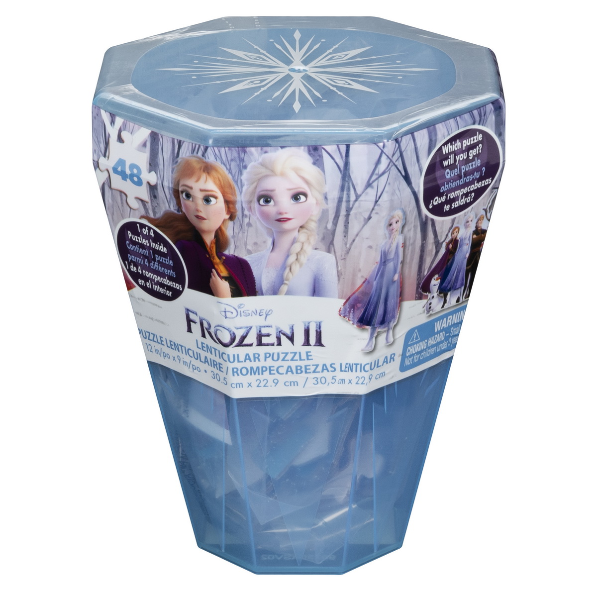 Jucării și jocuri - PUZZLE SURPRIZA FROZEN2 CU 48 PIESE IN CUTIE DIAMANT