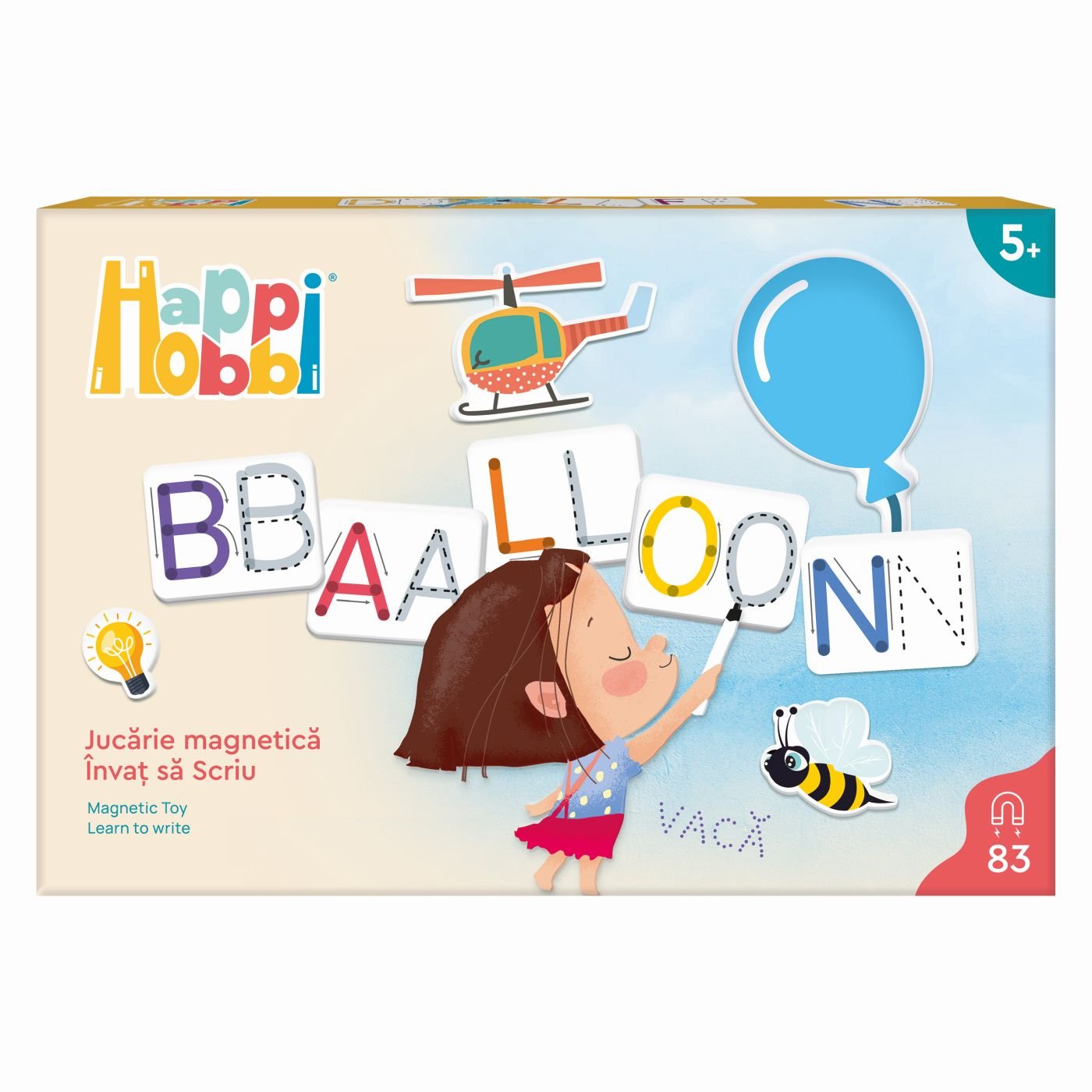 Jucării și jocuri - HAPPI HOBBI JUCARIE MAGNETICA INVAT SA SCRIU