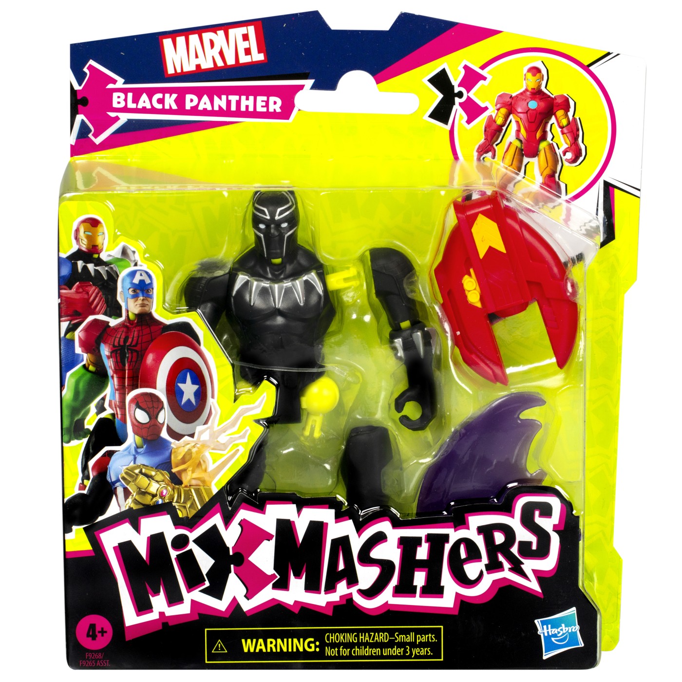 Figurine - MARVEL AVENGERS MIX MASHERS FIGURINA BLACK PANTHER 12CM