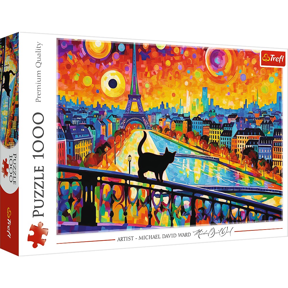 Jucării și jocuri - PUZZLE TREFL 1000 PISICA DIN PARIS