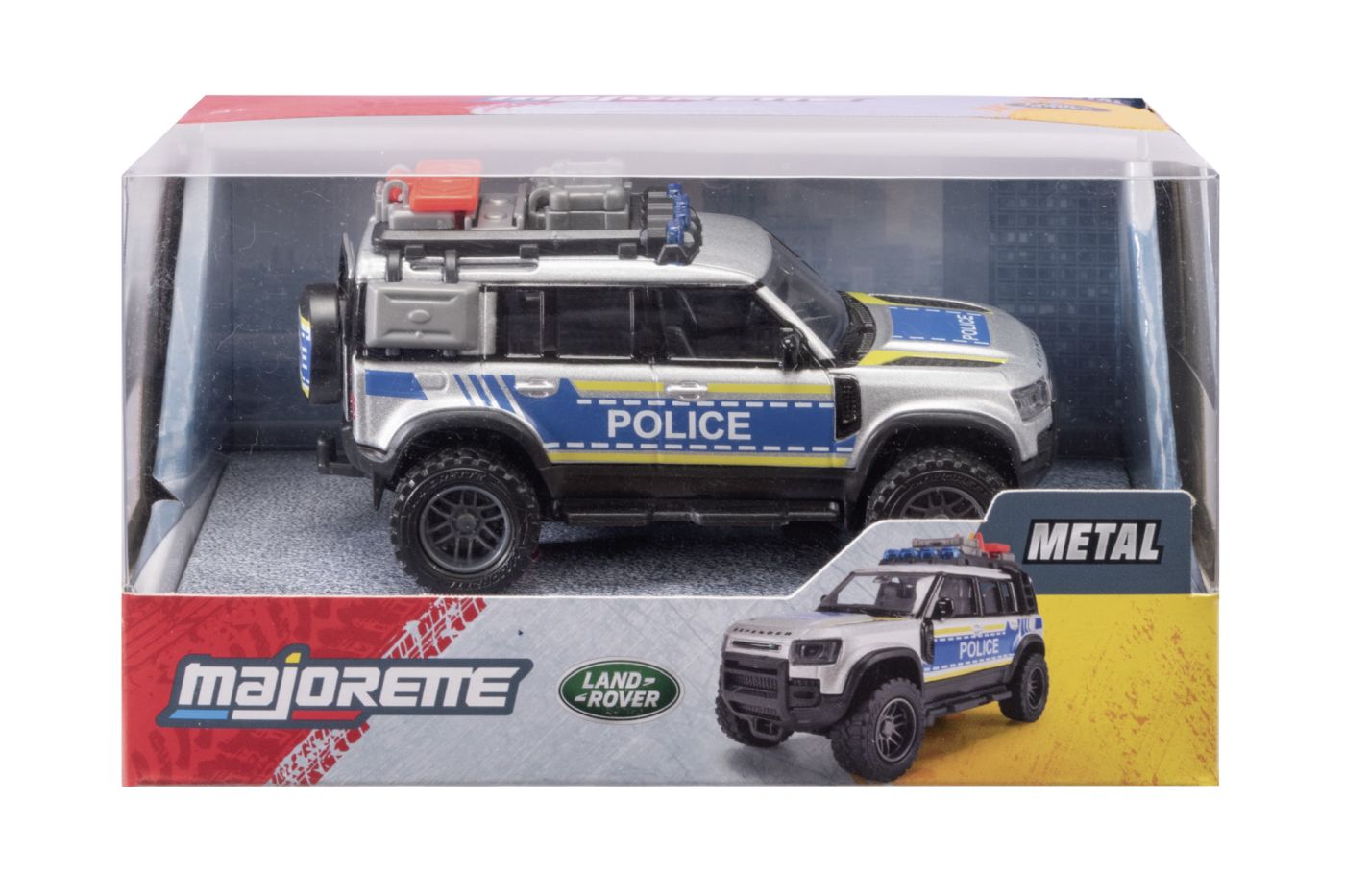 Vehicule de jucărie - MAJORETTE MASINA METALICA DE POLITIE LAND ROVER DEFENDER SCARA 1 LA 43