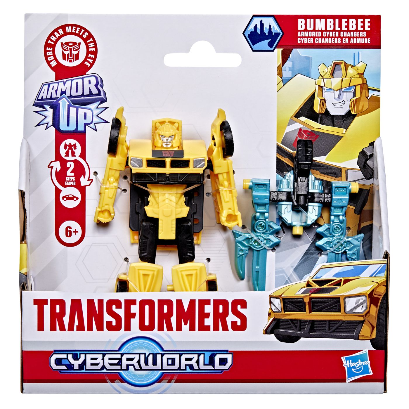 Figurine - TRANSFORMERS CYBERWORLD ROBOT BUMBLEBEE BLINDAT TRANSFORMABIL