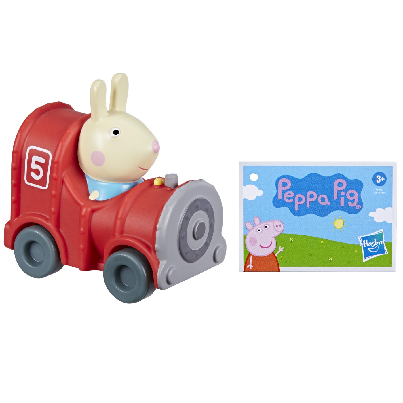 Vehicule de jucărie - PEPPA PIG MASINUTA BUGGY LOCOMOTIVA SI FIGURINA IEPURASUL REBECCA