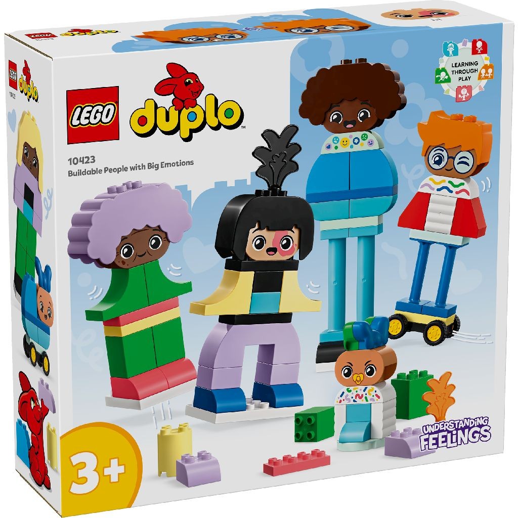 Jocuri educative și de societate - LEGO DUPLO OAMENI CONSTRUIBILI CU EMOTII MARI 10423
