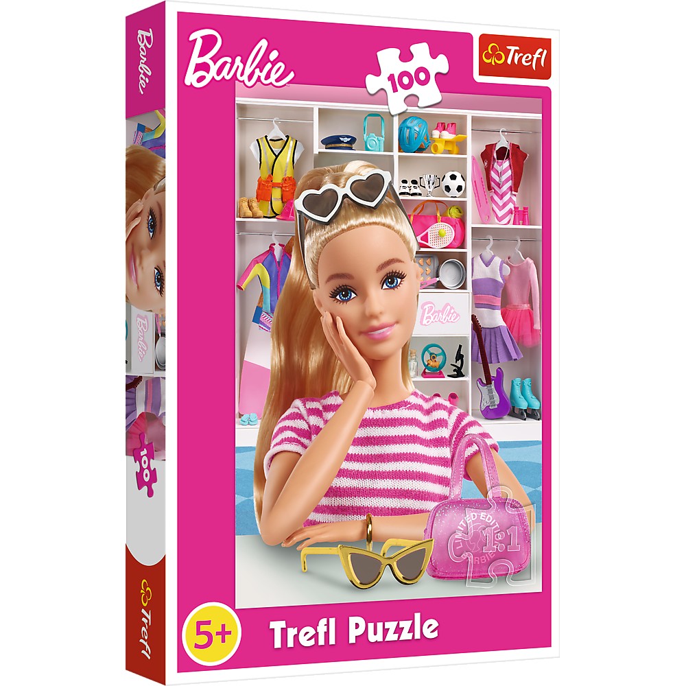 Jucării și jocuri - PUZZLE TREFL 100 BARBIE SA O CUNOASTEM PE BARBIE