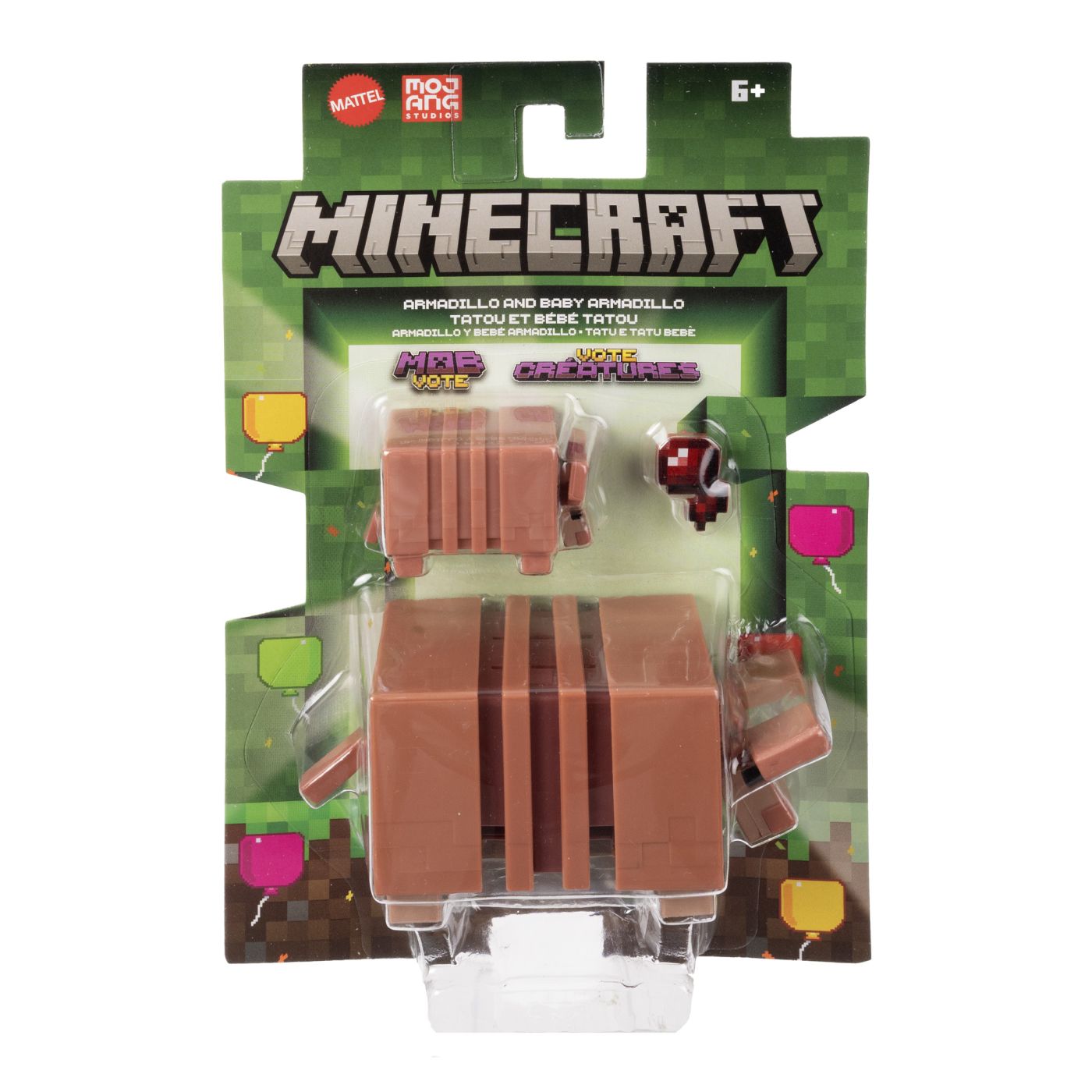 Jucării și jocuri - MINECRAFT CRAFT A BLOCK FIGURINA ARMADILLO SI BABY ARMADILLO 8CM