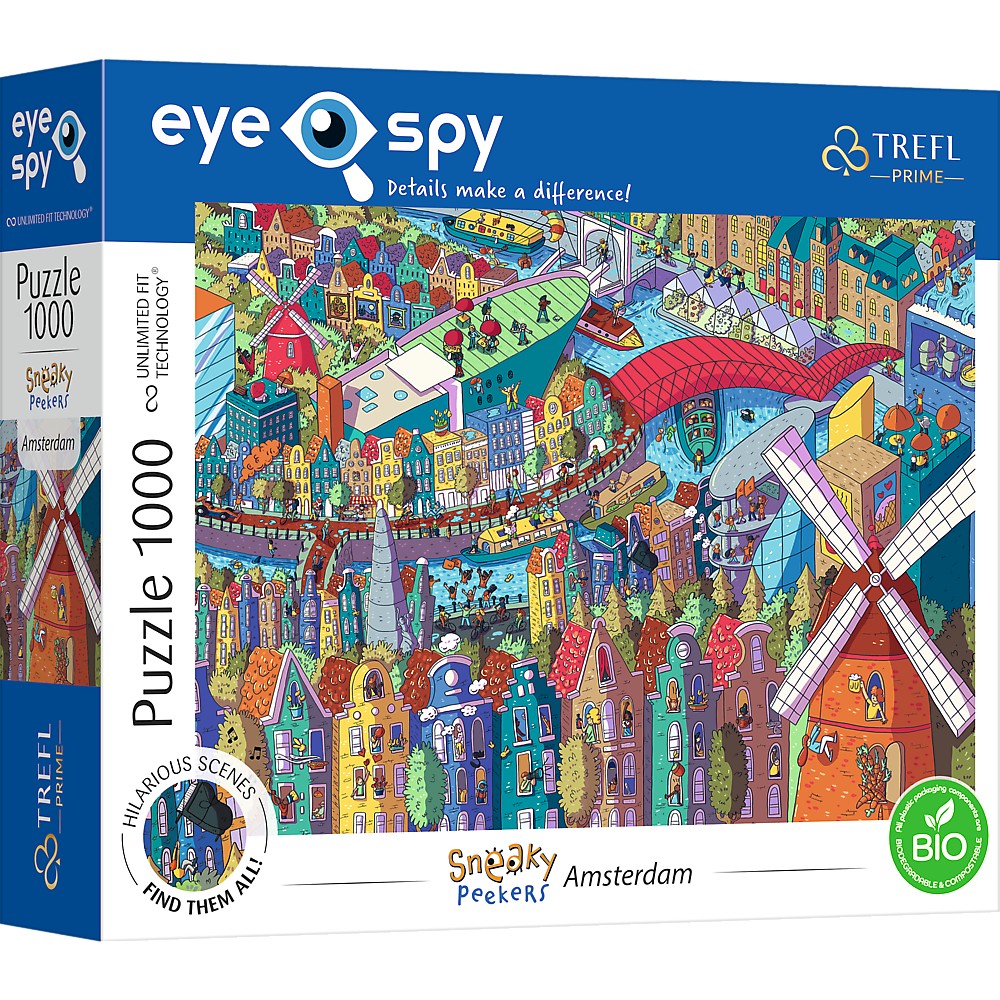 Jucării și jocuri - PUZZLE TREFL 1000 UFT EYE SPY AMSTERDAM