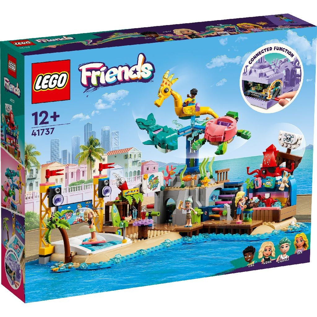 Jocuri educative și de societate - LEGO FRIENDS PARC DE DISTRACTII PE PLAJA 41737
