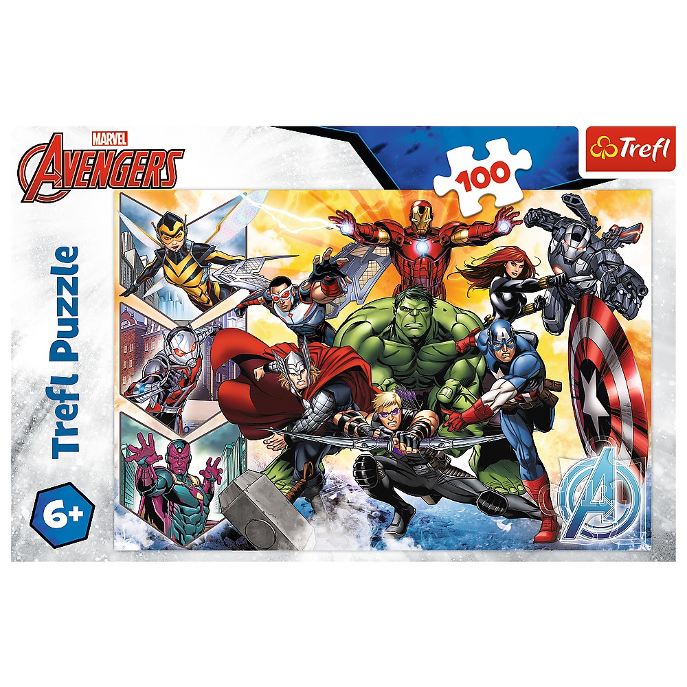 Jucării și jocuri - PUZZLE TREFL 100 MARVEL AVENGERS PUTEREA RAZBUNATORILOR
