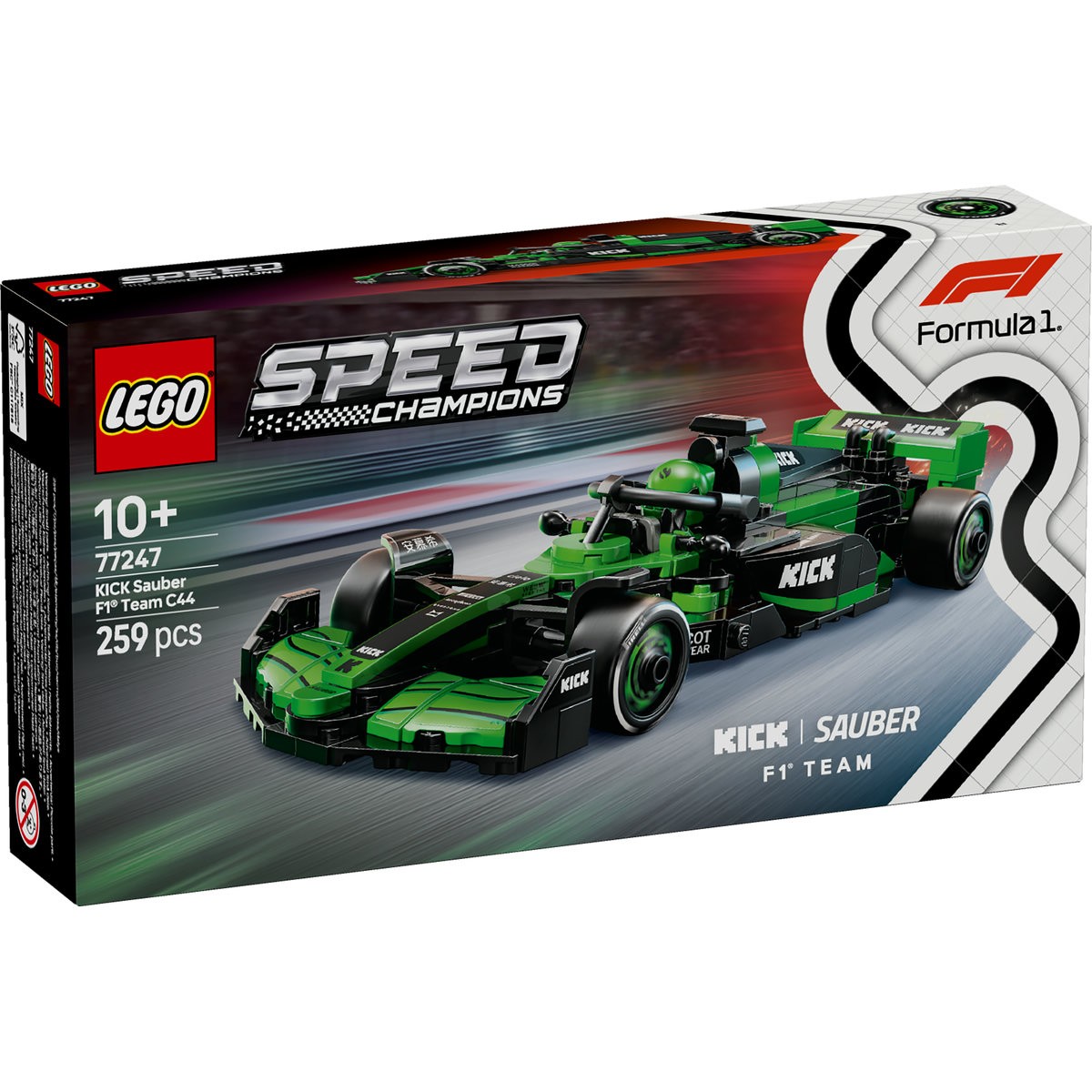 Jocuri educative și de societate - LEGO SPEED CHAMPIONS MASINA DE CURSE F1 KICK SAUBER 77247