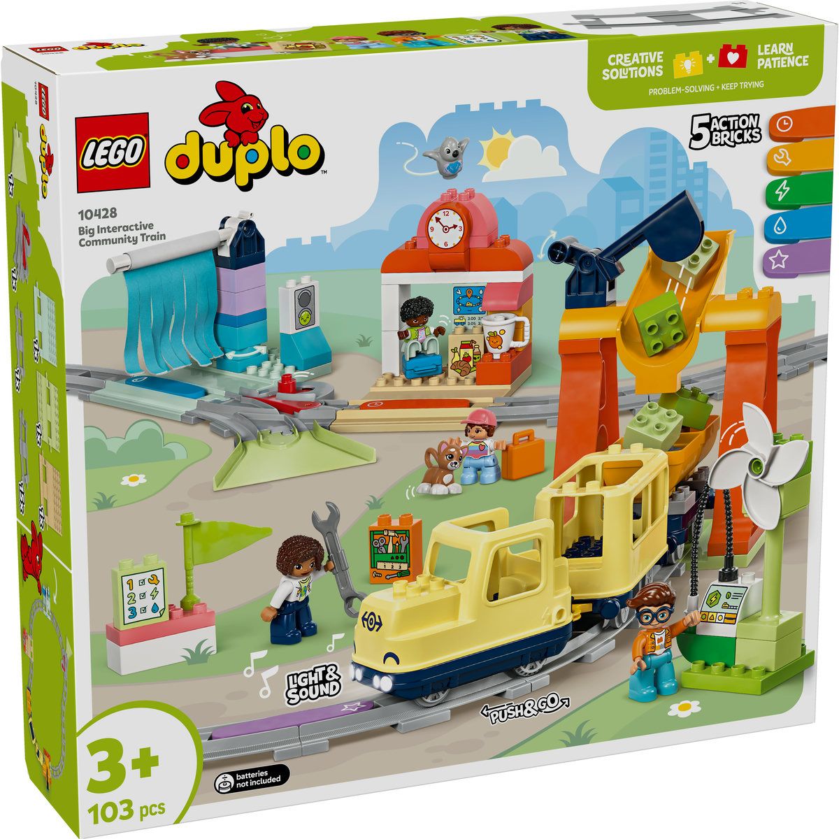 Jocuri educative și de societate - LEGO DUPLO TREN COMUNITAR INTERACTIV 10428