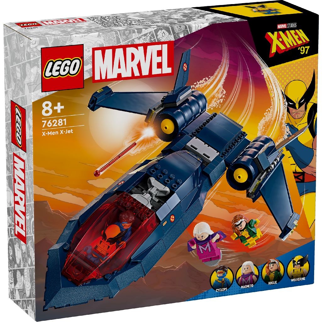 Jucării și jocuri - LEGO MARVEL SUPER HEROES AVIONUL X JET AL X MEN 76281