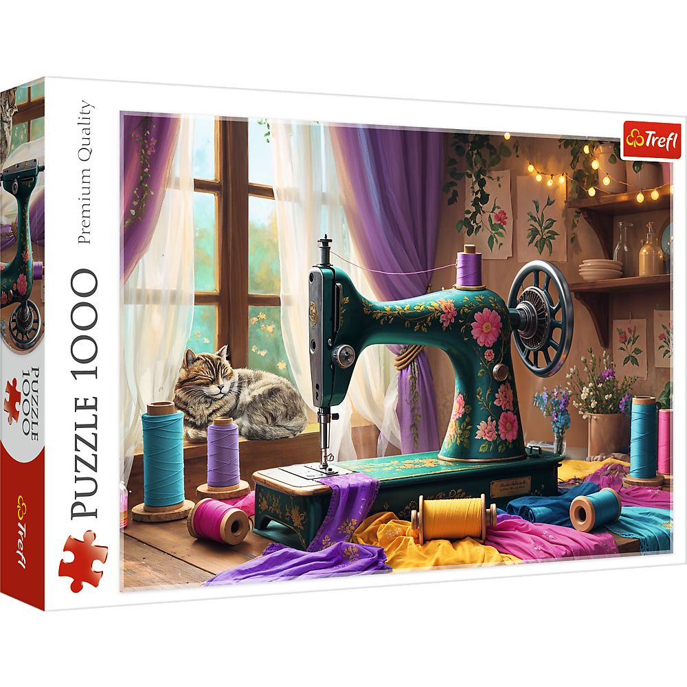 Jucării și jocuri - PUZZLE TREFL 1000 ATELIERUL DE CUSUT