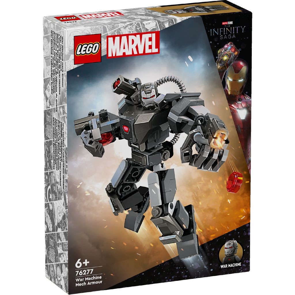 Jocuri educative și de societate - LEGO SUPER HEROES ARMURA DE ROBOT A LUI WAR MACHINE 76277