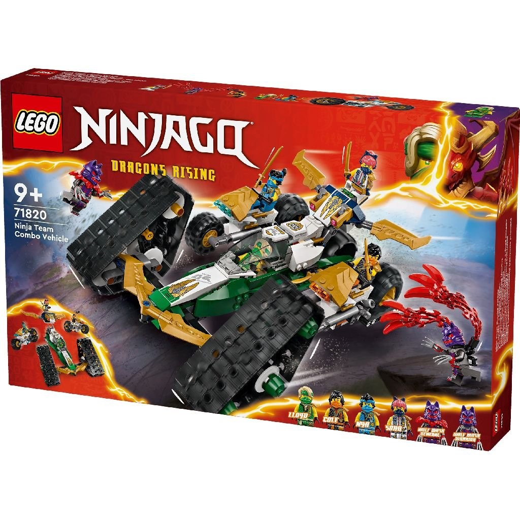Jocuri educative și de societate - LEGO NINJAGO VEHICUL COMBINAT AL ECHIPEI NINJA 71820