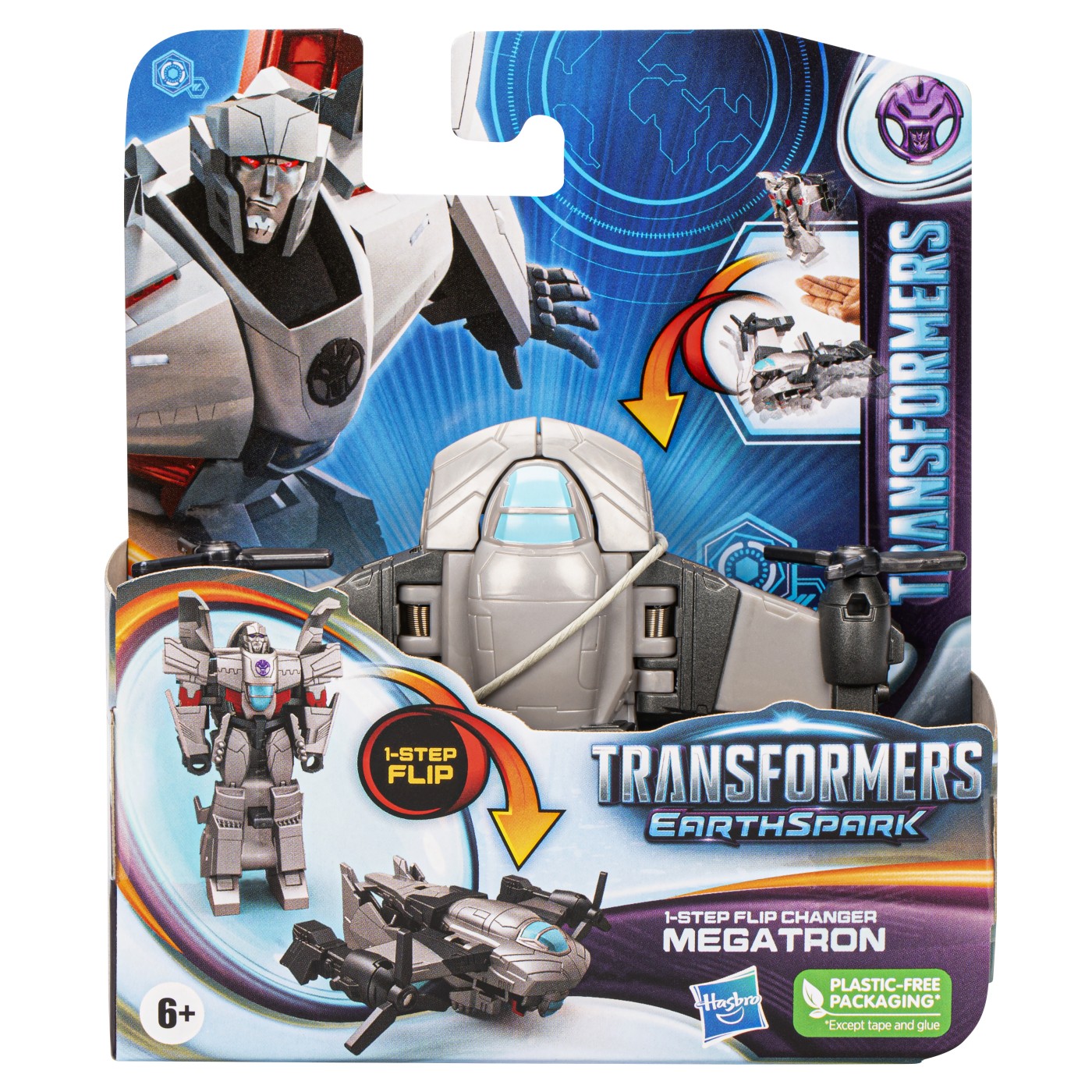 Figurine - TRANSFORMERS 7 EARTHSPARK FIGURINA TRANSFORMABILA MEGA TRON 6CM