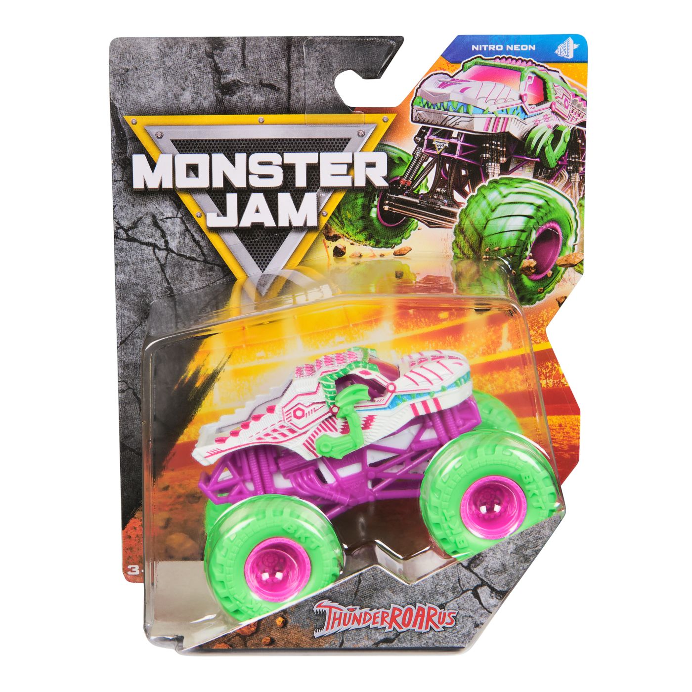 MONSTER JAM NITRO NEON MASINUTA METALICA THUNDERROARUS SCARA 1 LA 64 [1]