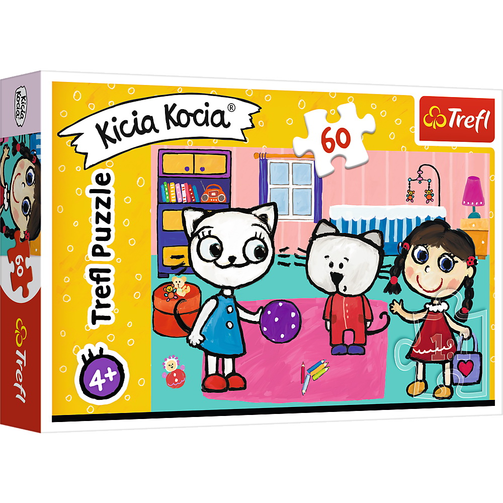 Jucării și jocuri - PUZZLE TREFL 60 KICIA KOCIA SI PRIETENII