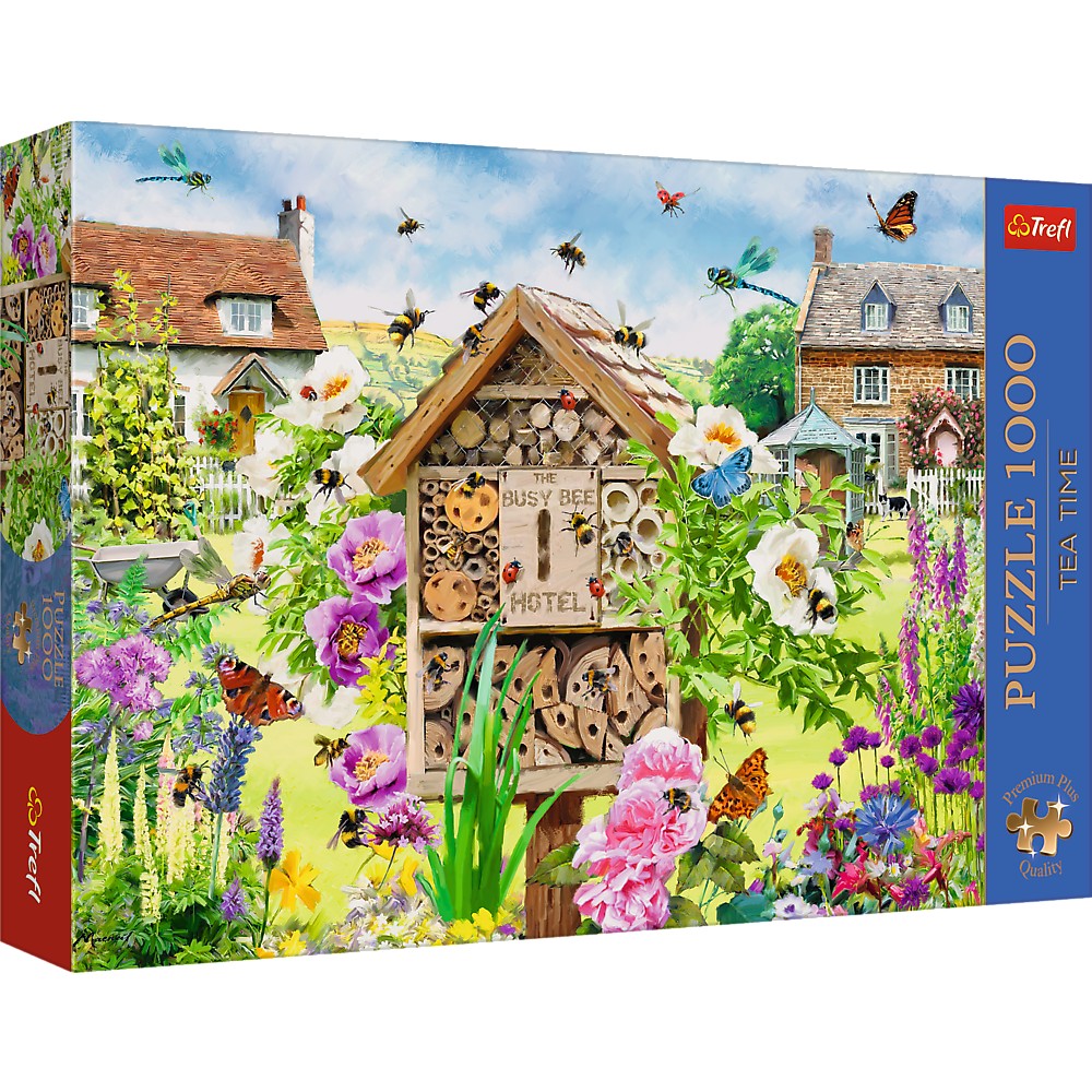Jucării și jocuri - PUZZLE TREFL 1000 PREMIUM PLUS TEA TIME CASA PENTRU ALBINE