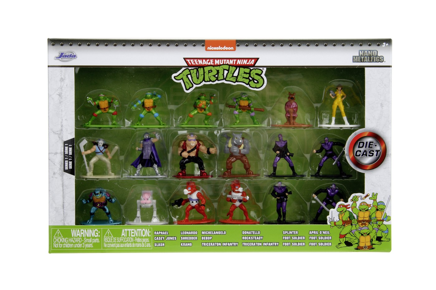 Jucării și jocuri - JADA NANOFIGURINE METALICE TESTOASELE NINJA 18 FIGURINE 4CM