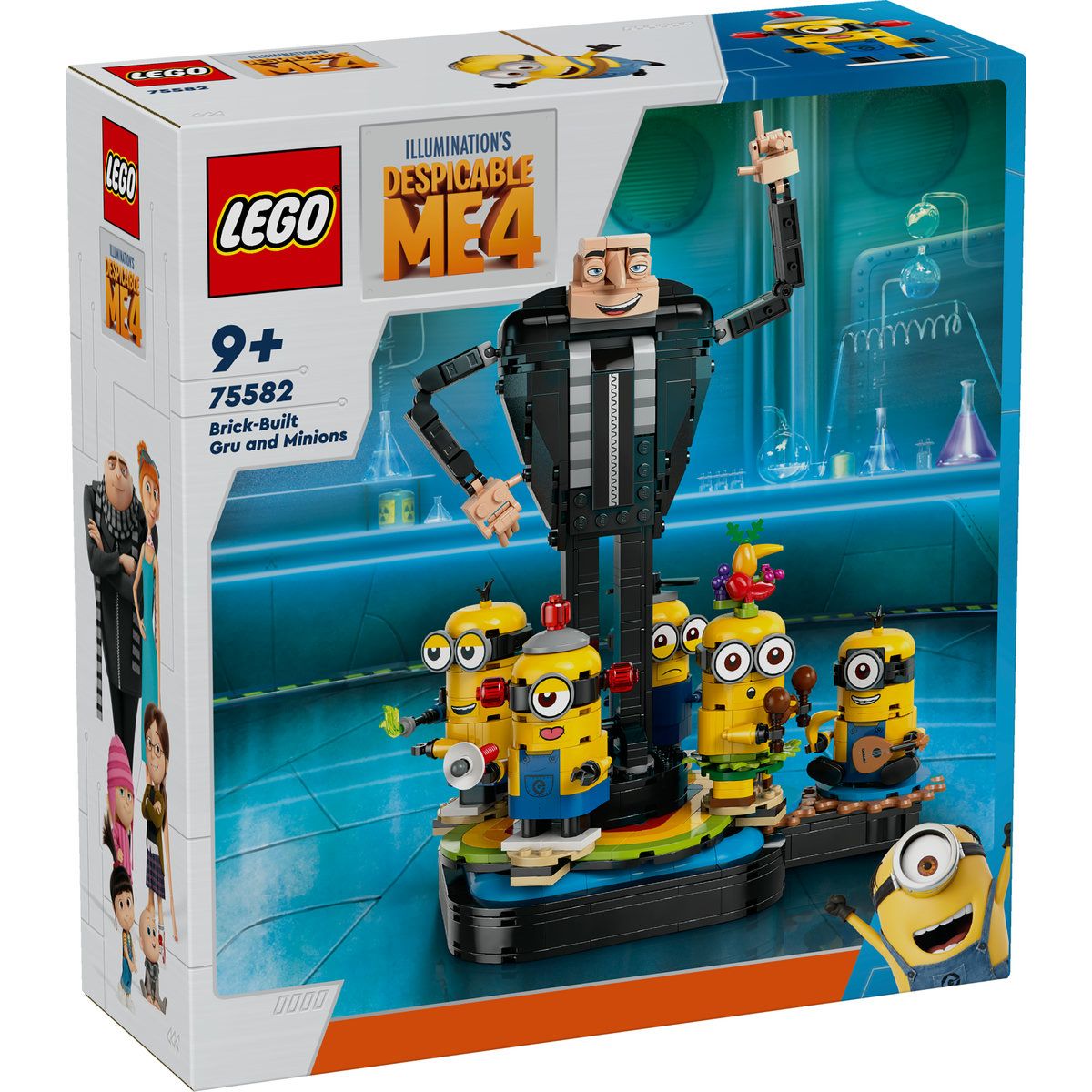 Jocuri educative și de societate - LEGO DESPICABLE ME4 GRU SI MINIONII DIN CARAMIZI 75582
