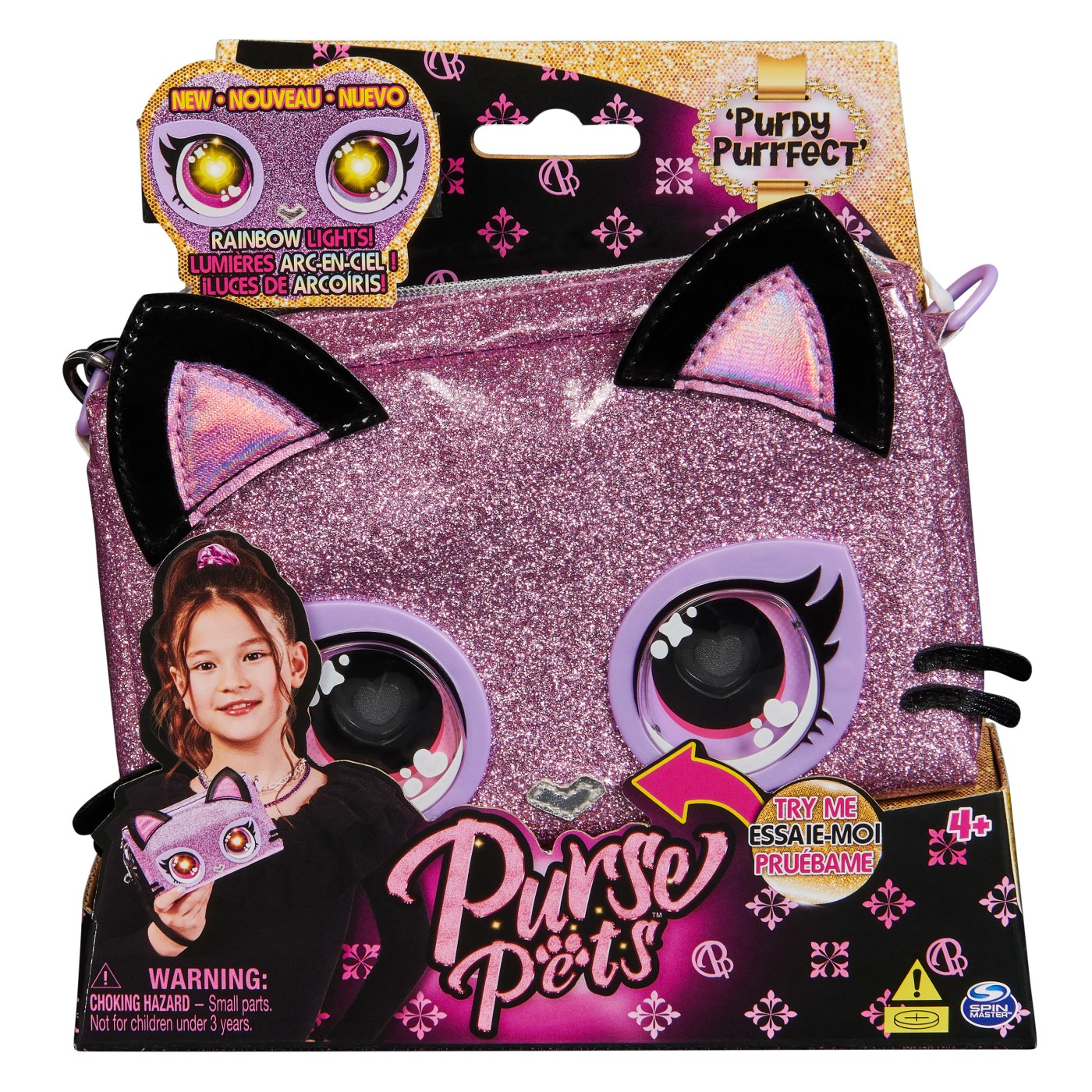 Accesorii personale și beauty - PURSE PETS RAINBOW LIGHTS GENTUTA INTERACTIVA PURDY PURRFECT