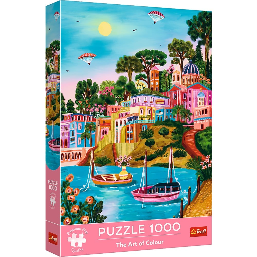 Jucării și jocuri - PUZZLE TREFL 1000 PREMIUM PLUS SYROS GRECIA