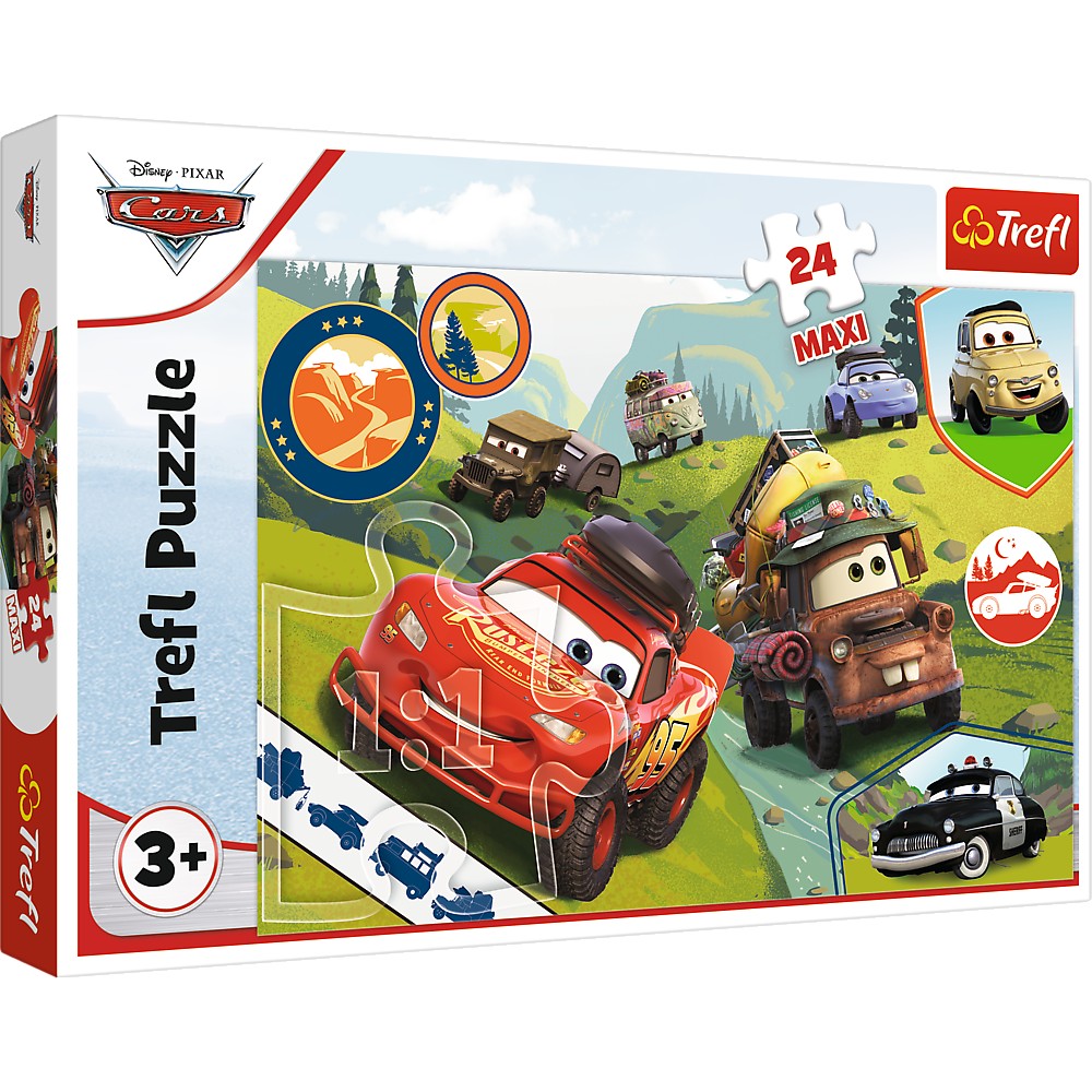 Jucării și jocuri - PUZZLE TREFL 24 MAXI CARS MASINUTELE FERICITE